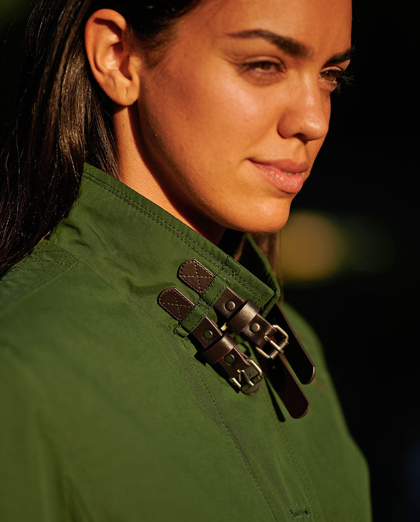 Damen Kurzmantel "Victoria" in racing green