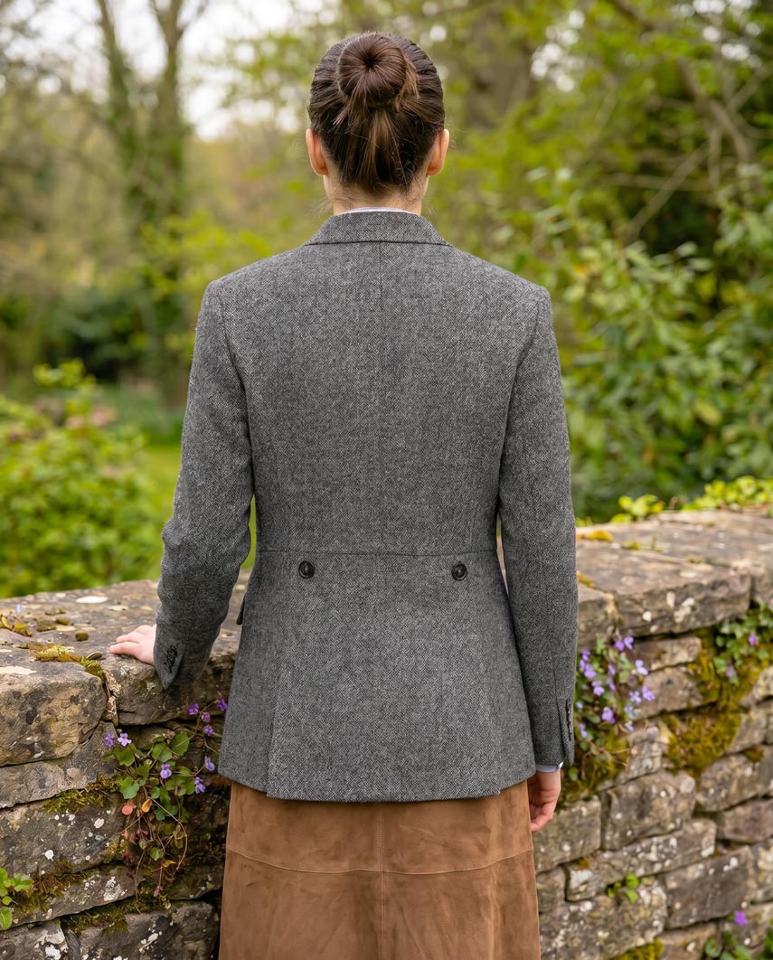 Harris Tweed Blazer ''Carola'' in anthra melange