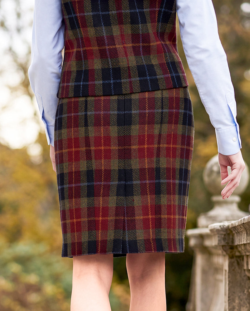 Kokerrok van Harris Tweed in check of Island