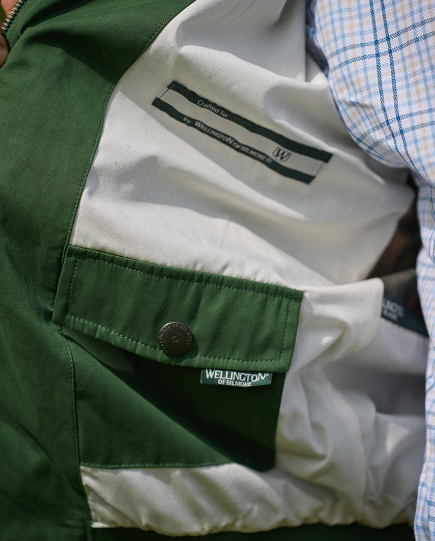 Herenblouson "English Lumber" met fluweelzachte touch in racing green