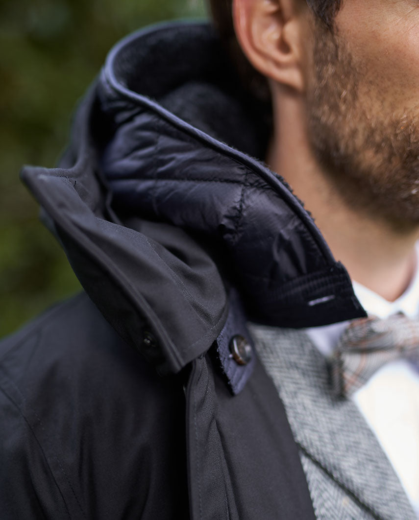 Herren Parka „Byron“ Schwarz – Wasserdichter Winterparka