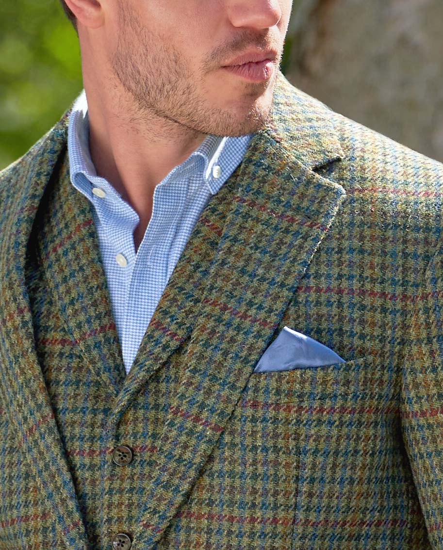 Harris Tweed colbert "London" in green Castle