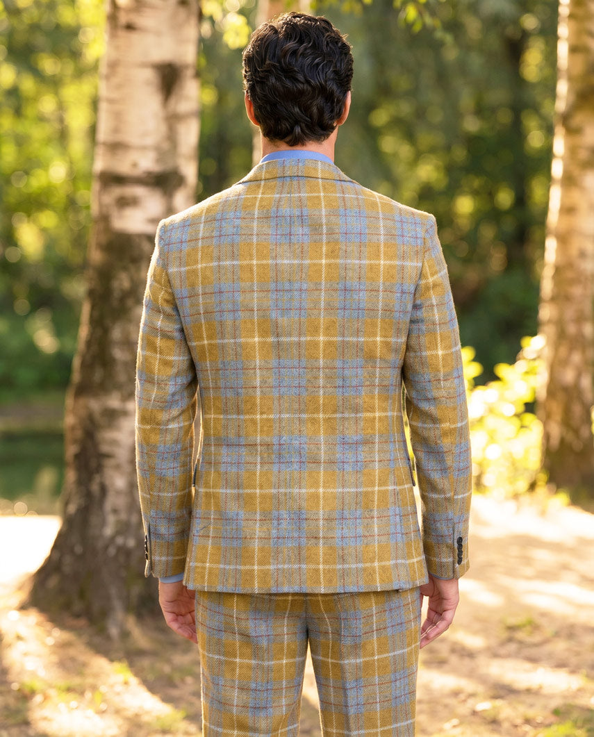 Harris Tweed jacket ''London'' in amber check
