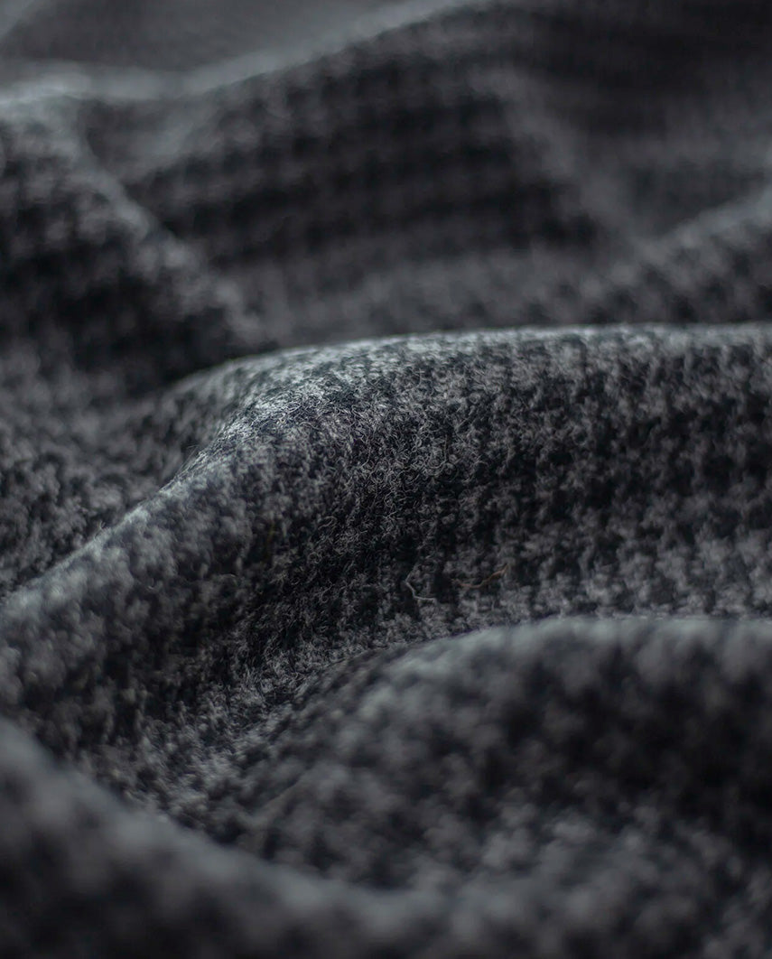 Harris Tweed colbert "London" in black houndstooth