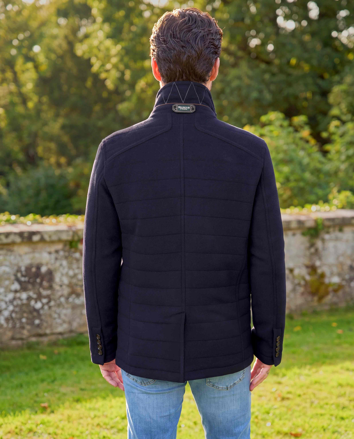 Austria in Navy – Herrenjacke im Sakkostyle aus Woll-Kaschmir