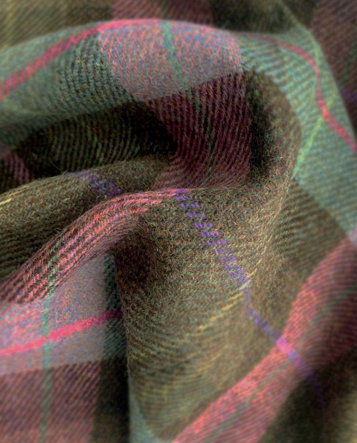 Schiebermütze "Henry Cap" aus original Harris Tweed in Tartan Check