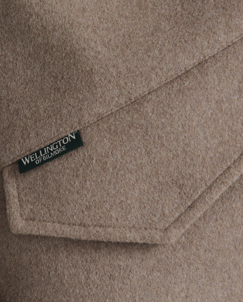 Damen-Parka „Liz Parka“ aus Woll-Kaschmir-Mix in Taupe