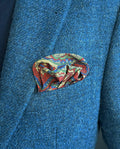 Blue Paisley Pocket Square – Stylish Men’s Accessory for Wedding & Business