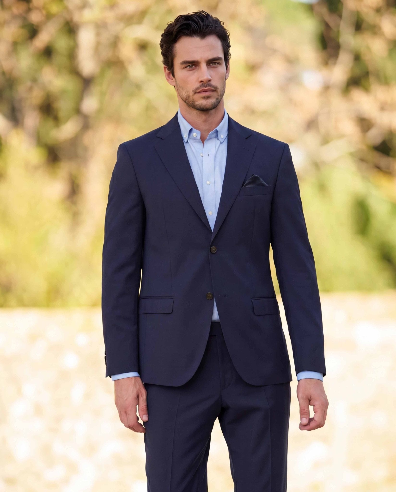 Clubsakko „Mensclub MF Suit“ in navy aus Super-100’s-Schurwolle - Wellington of Bilmore