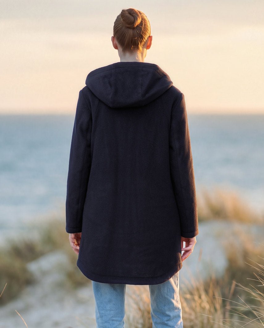 Damen-Parka „Liz Parka“ aus Woll-Kaschmir-Mix in Navy - Wellington of Bilmore