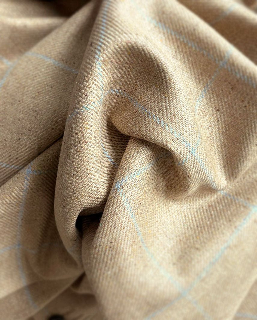 Damen Seidenblazer ''Carola'' im beige check - Wellington of Bilmore