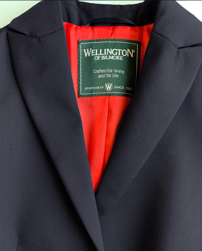 Damenblazer ''Ladiesclub 3 - Eye'' aus feinster Wolle in navy - Wellington of Bilmore