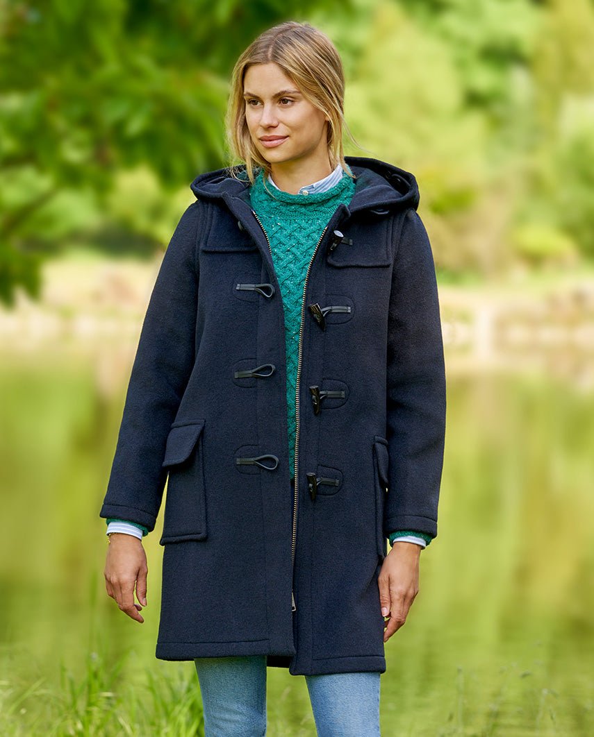 Dufflecoat für Damen ''Ladies Duffle'' in navy - Wellington of Bilmore