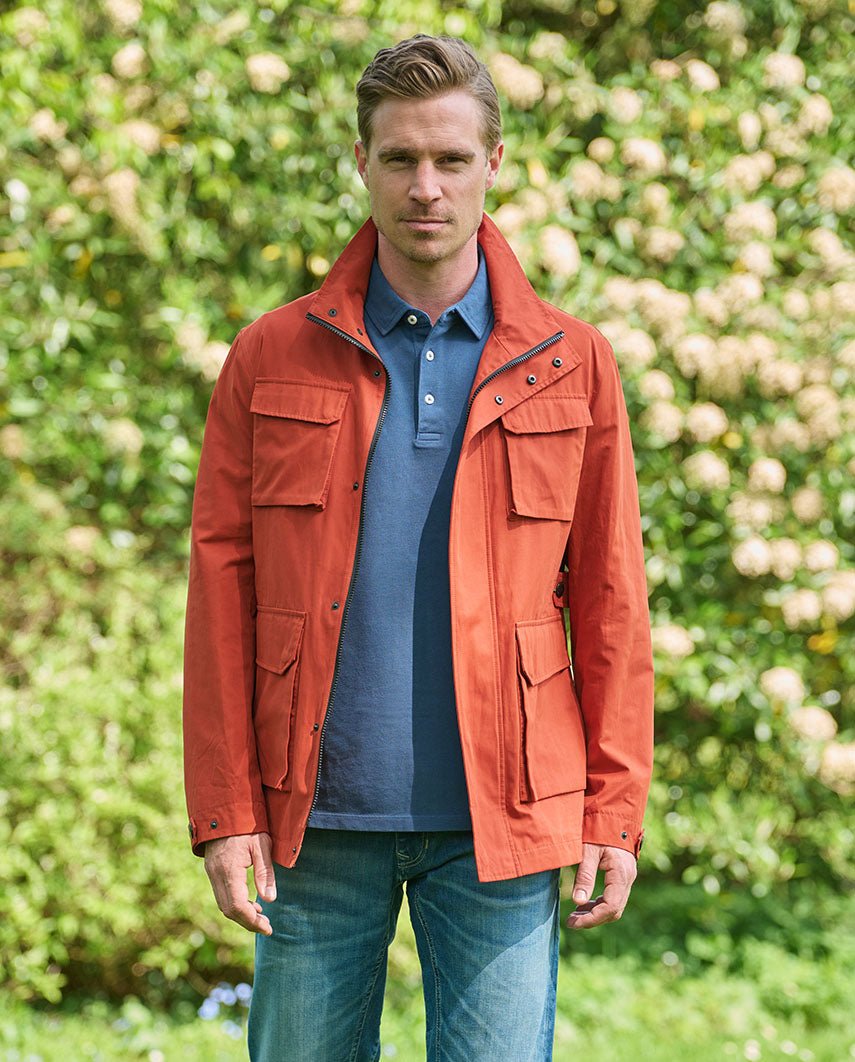 Fieldjacket für Herren ”Standford” in burnt orange - Wellington of Bilmore