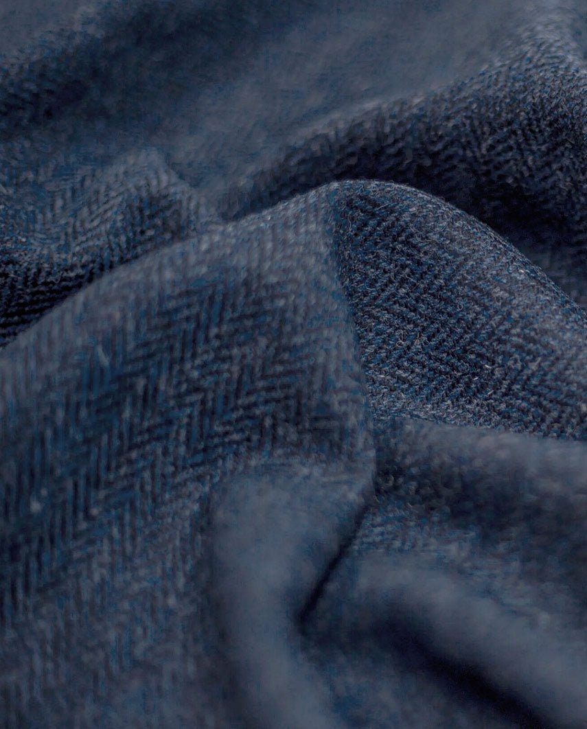 Harris Tweed Blazer ''Carola'' in blue Herringbone - Wellington of Bilmore