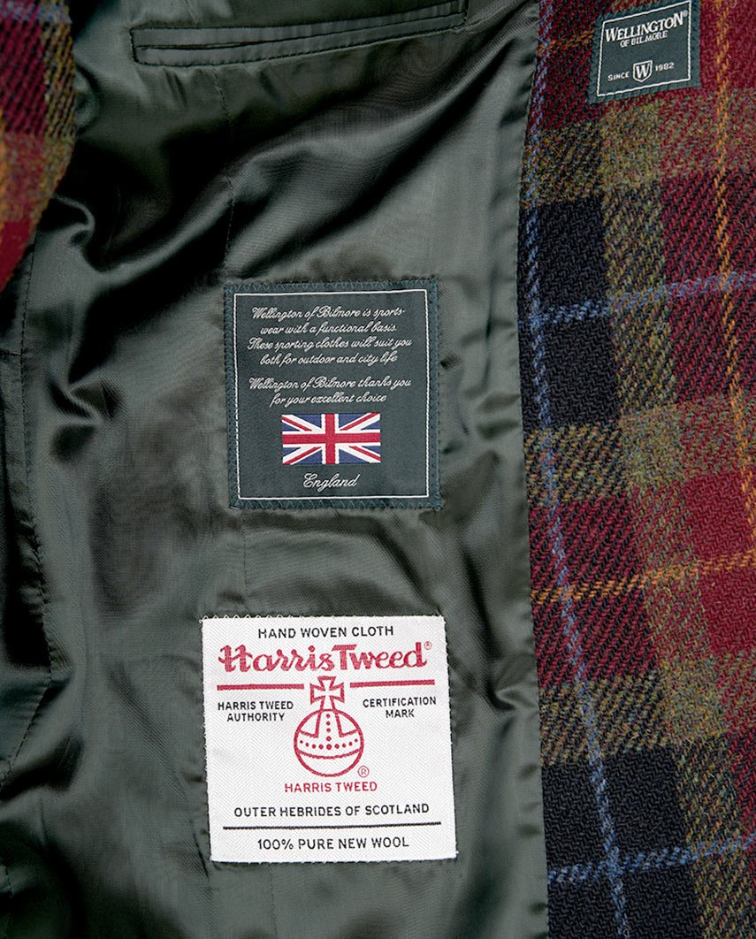 Harris Tweed Blazer "Carola" in Check of Island - Wellington of Bilmore
