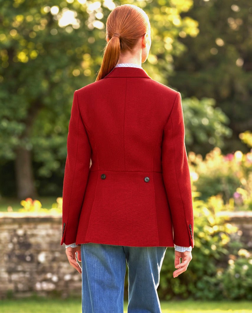 Harris Tweed Blazer ''Carola'' in red Twill - Wellington of Bilmore