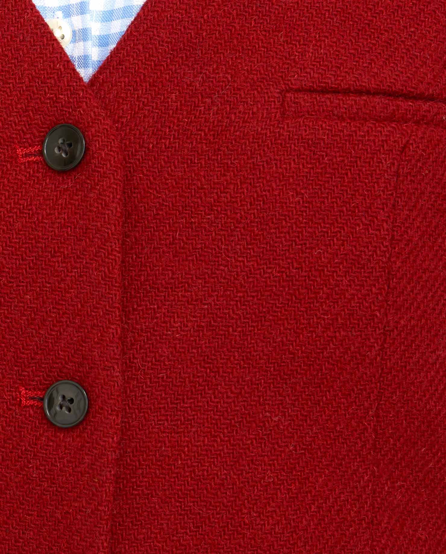 Harris Tweed Blazer ''Carola'' in red Twill - Wellington of Bilmore