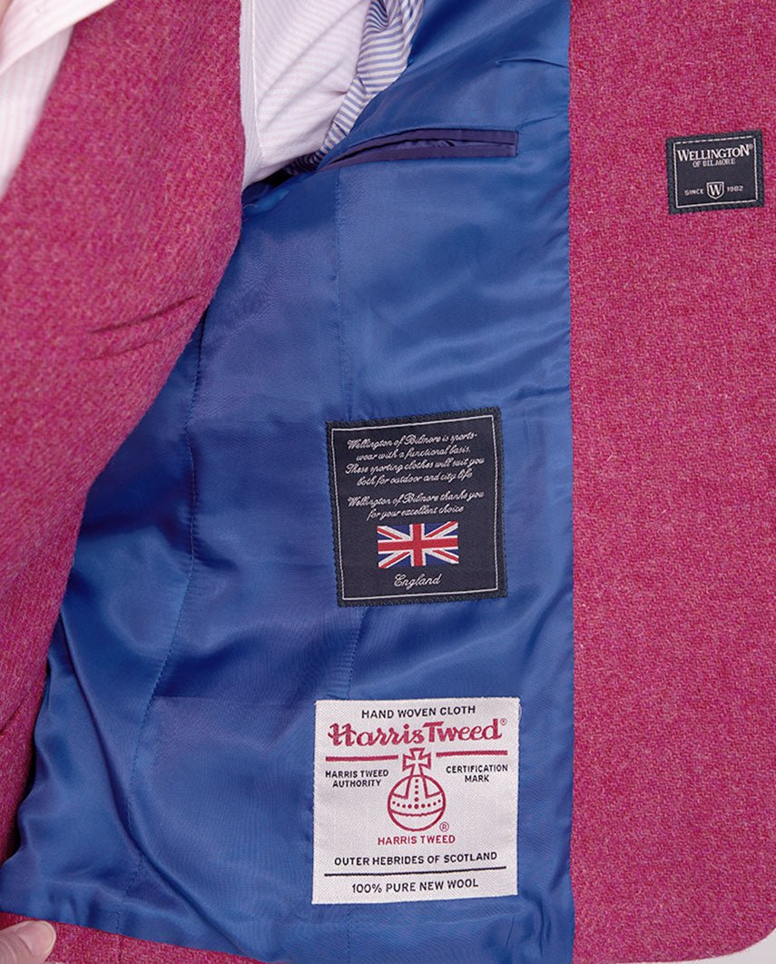 Harris Tweed blazer "Ladiesclub" in pink - Wellington of Bilmore