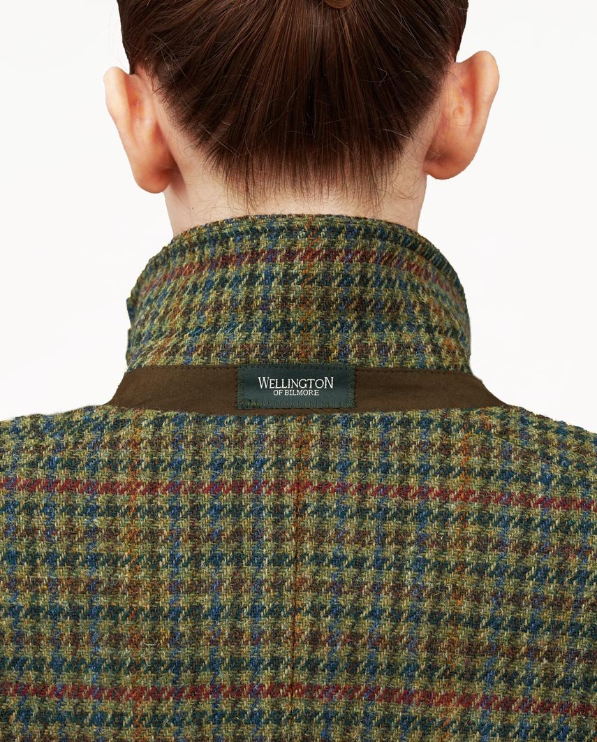 Harris Tweed damesjas "Brenda" in green Castle - Wellington of Bilmore