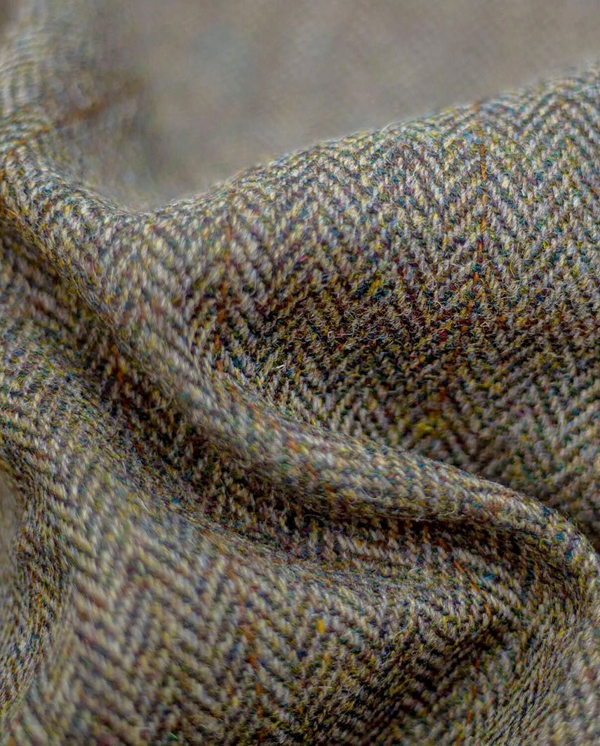 Harris Tweed Damenmantel ''Emilia'' in evergreen - Wellington of Bilmore