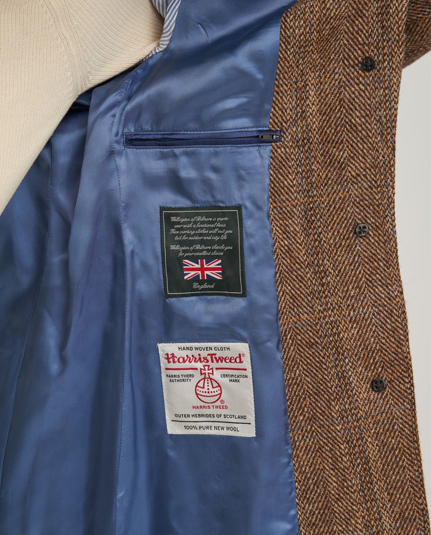 Harris Tweed damesjas "Emilia" in Herringbone Check - Wellington of Bilmore