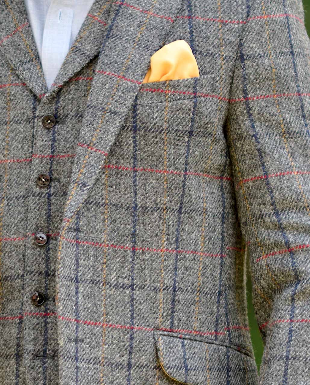 Harris Tweed Sakko ''London'' in anthra check - Wellington of Bilmore
