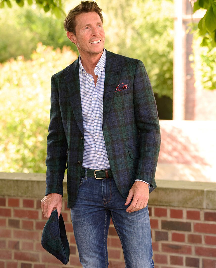Harris Tweed Sakko ''London'' in Blackwatch - Wellington of Bilmore