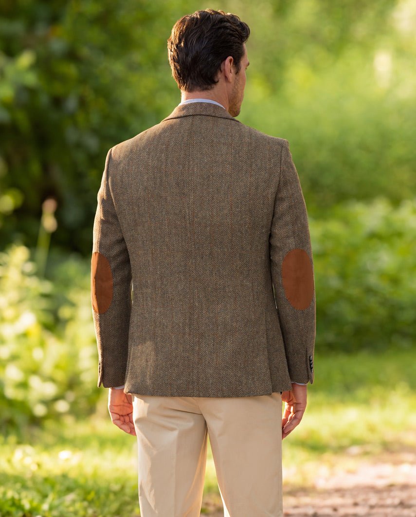 Harris Tweed colbert "London" in evergreen, productkaart
