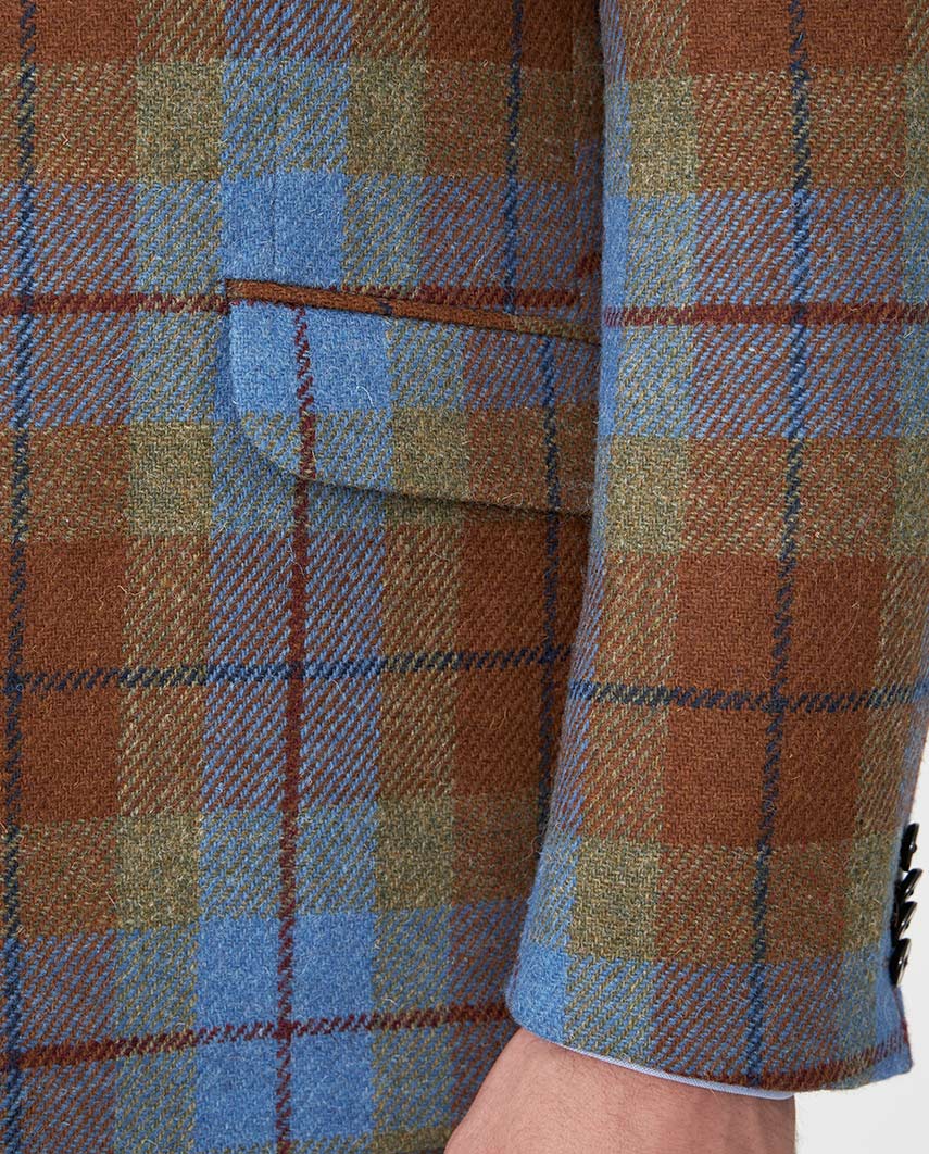 Harris Tweed Sakko ''London'' in Gold Tartan - Wellington of Bilmore