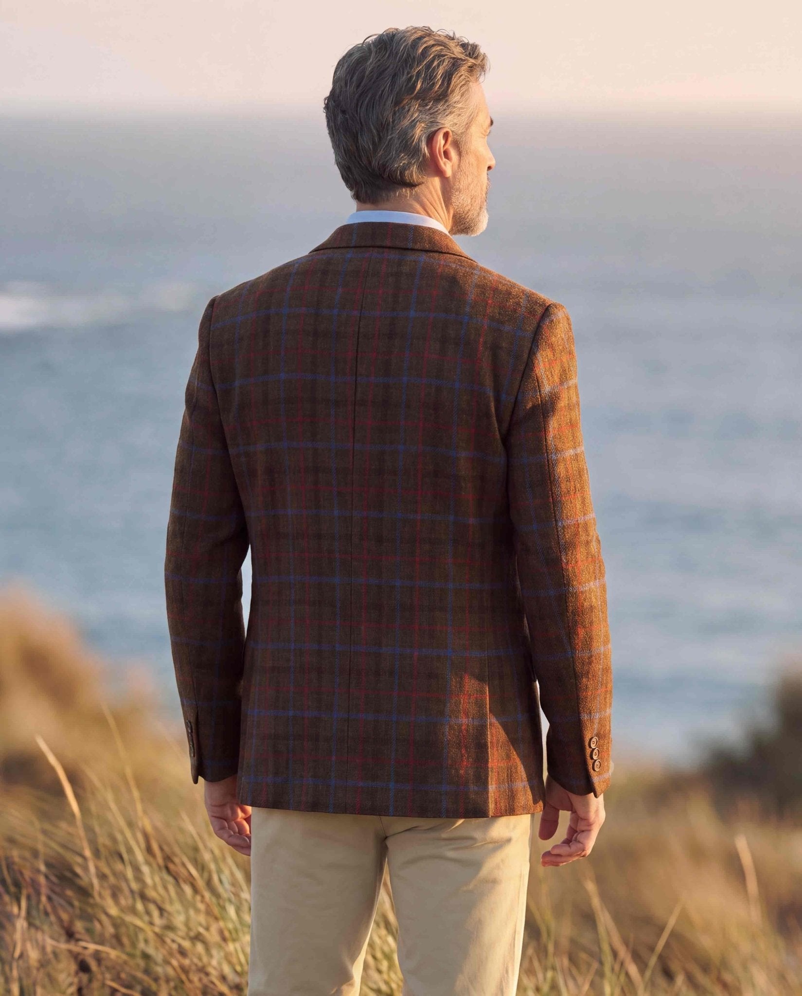 Harris Tweed Sakko ''London'' in Lord's Overcheck - Wellington of Bilmore