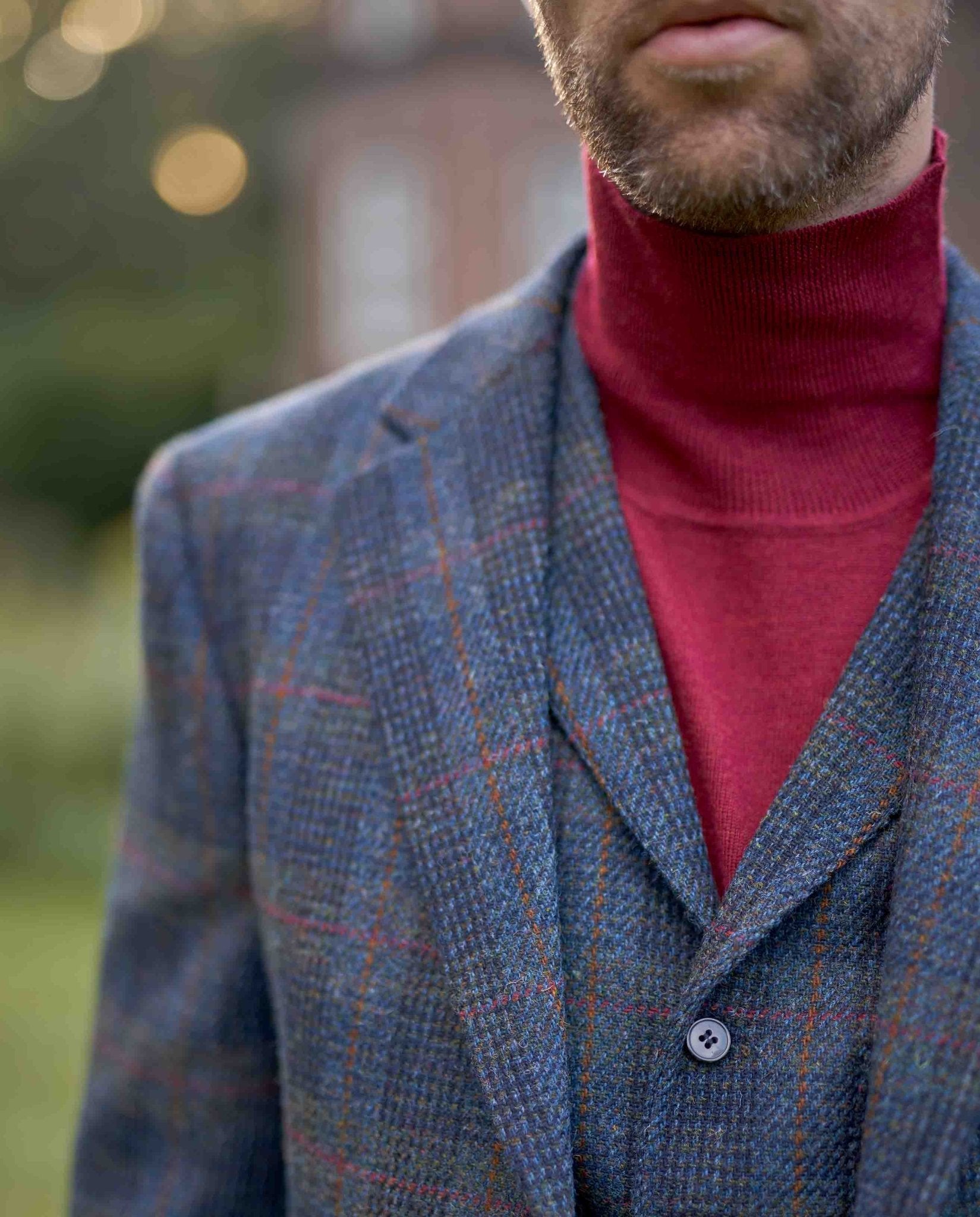 Harris Tweed Sakko ''London'' in multi - blue Tweed - Wellington of Bilmore