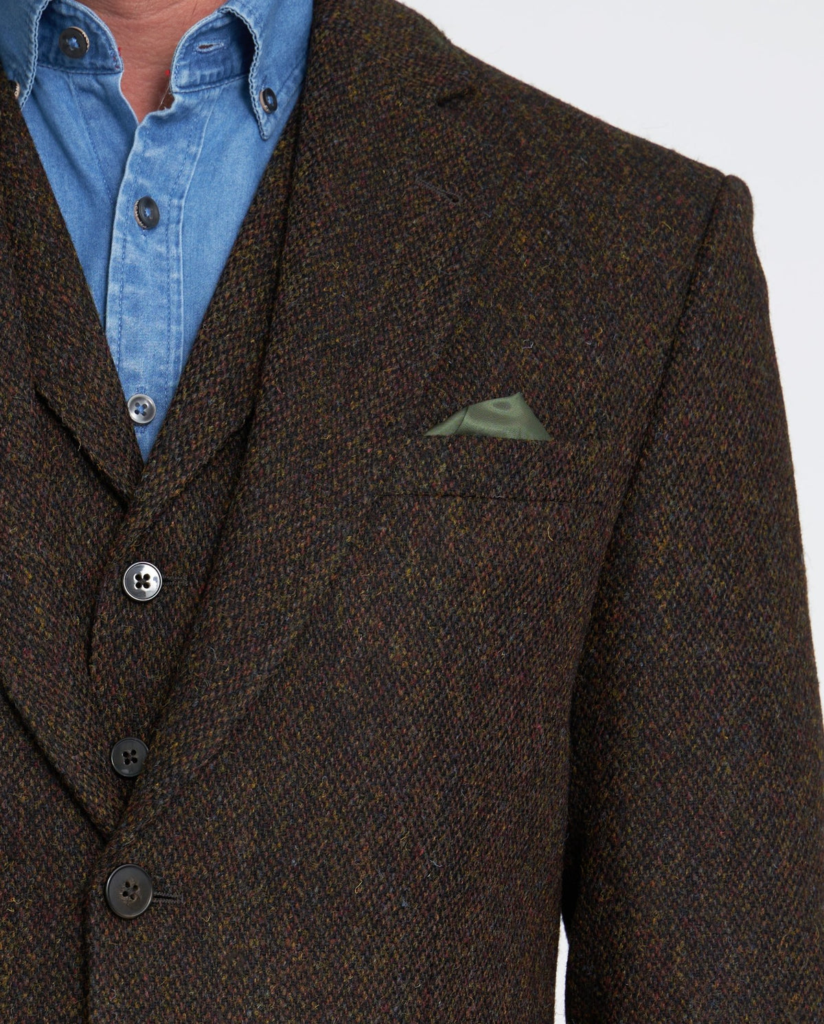 Harris Tweed colbert "London" in multicolor - Wellington of Bilmore
