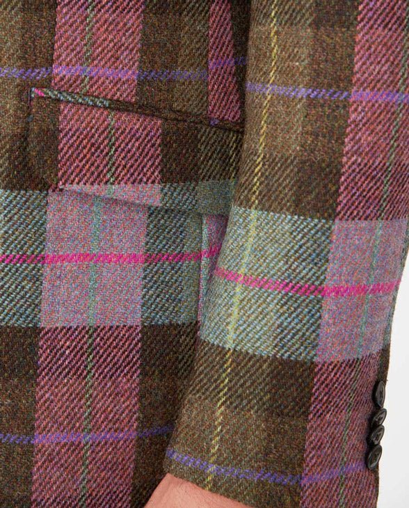 Harris Tweed Sakko ''London'' in tartan check - Wellington of Bilmore