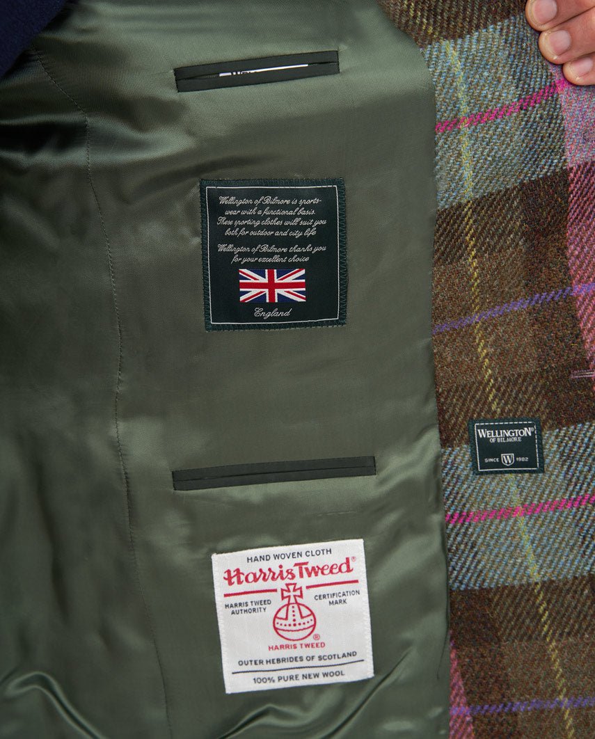 Harris Tweed Sakko ''London'' in tartan check - Wellington of Bilmore