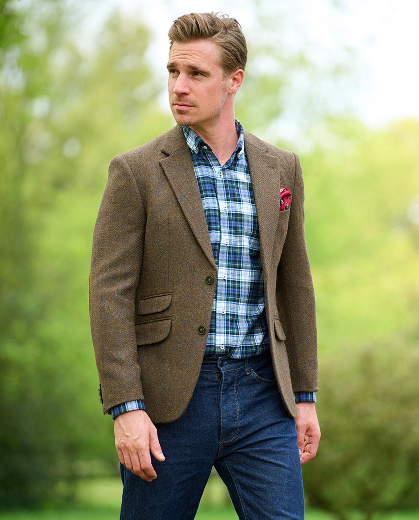 Harris Tweed colbert "London" in Tweed Shadow - Wellington of Bilmore