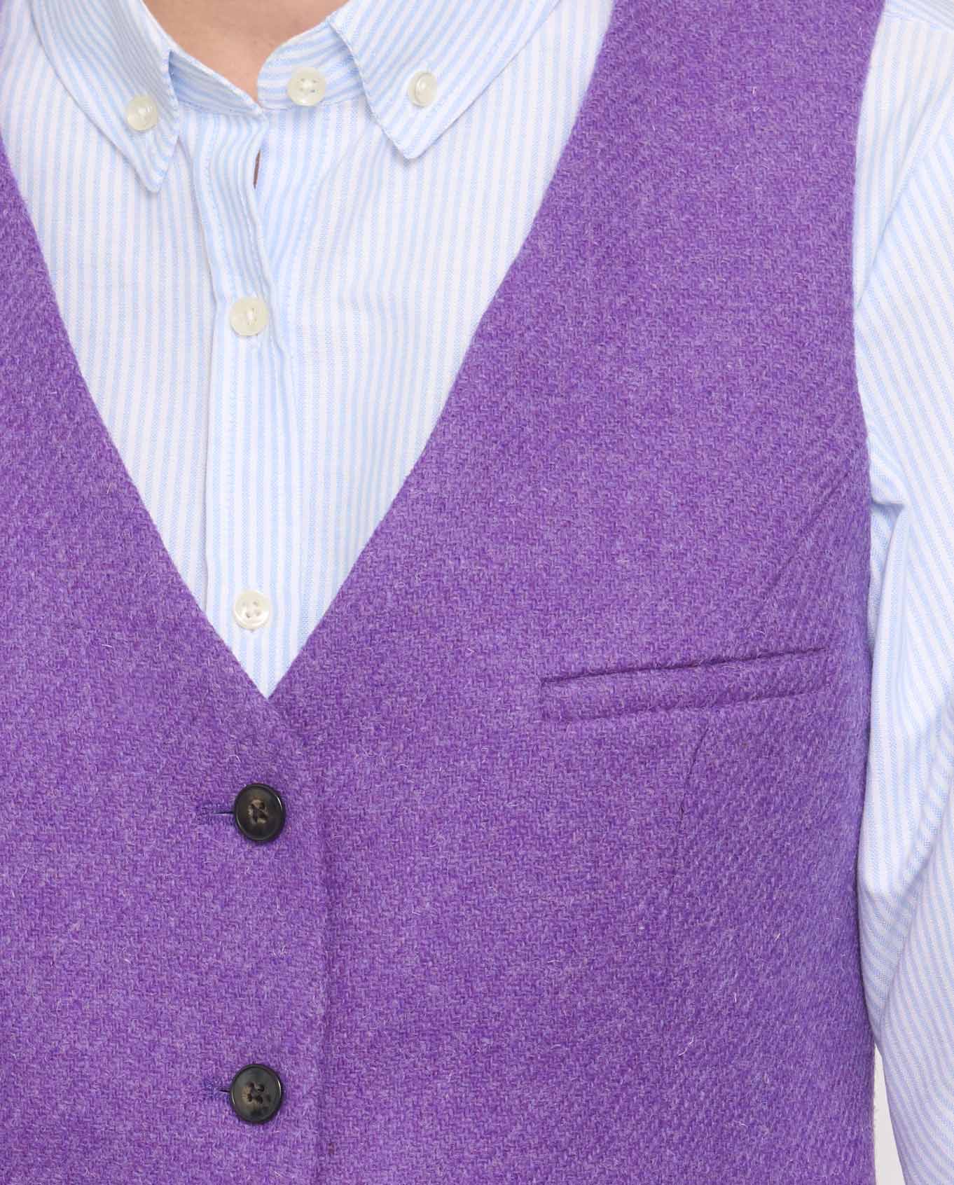 Harris Tweed Weste ''Lea'' in Lavendel - Wellington of Bilmore