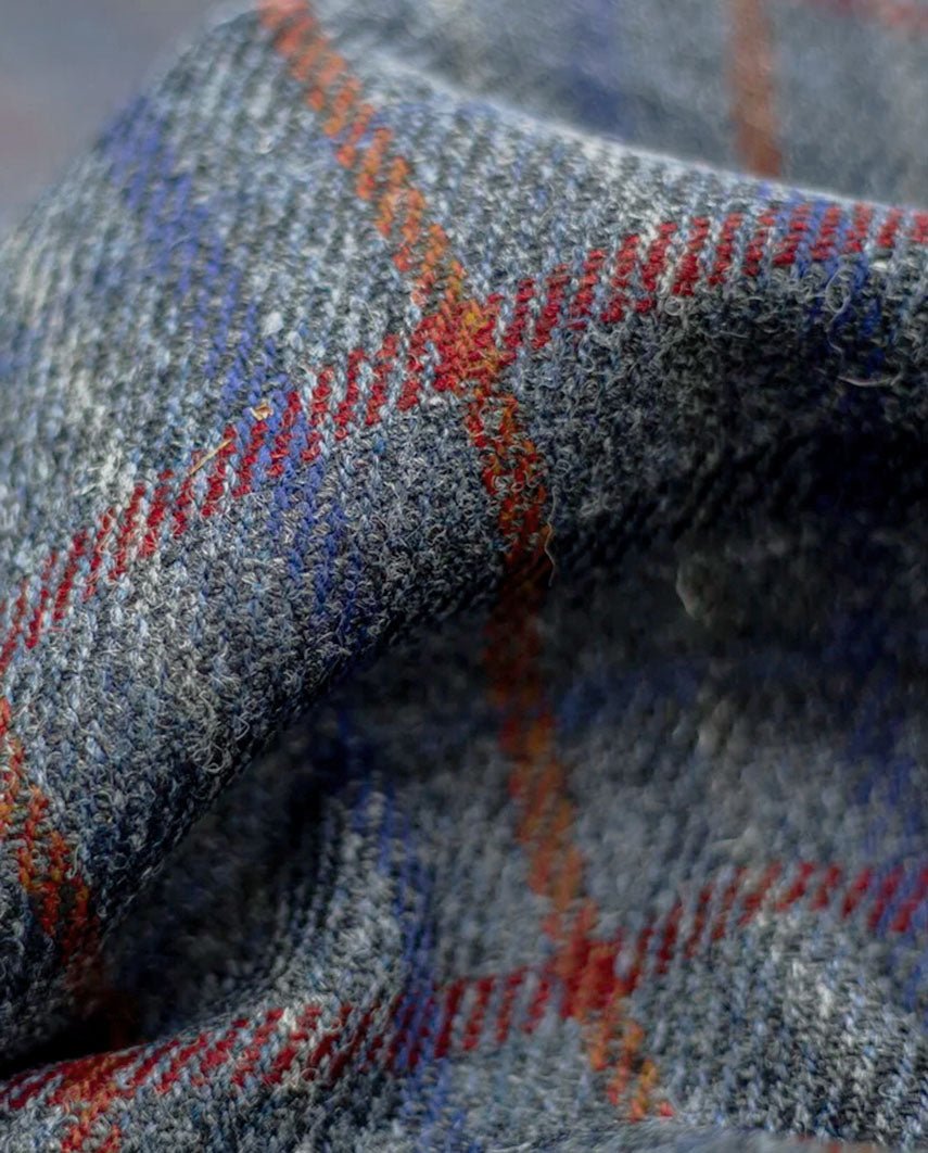 Harris Tweed Weste ''Wales'' in royal check - Wellington of Bilmore