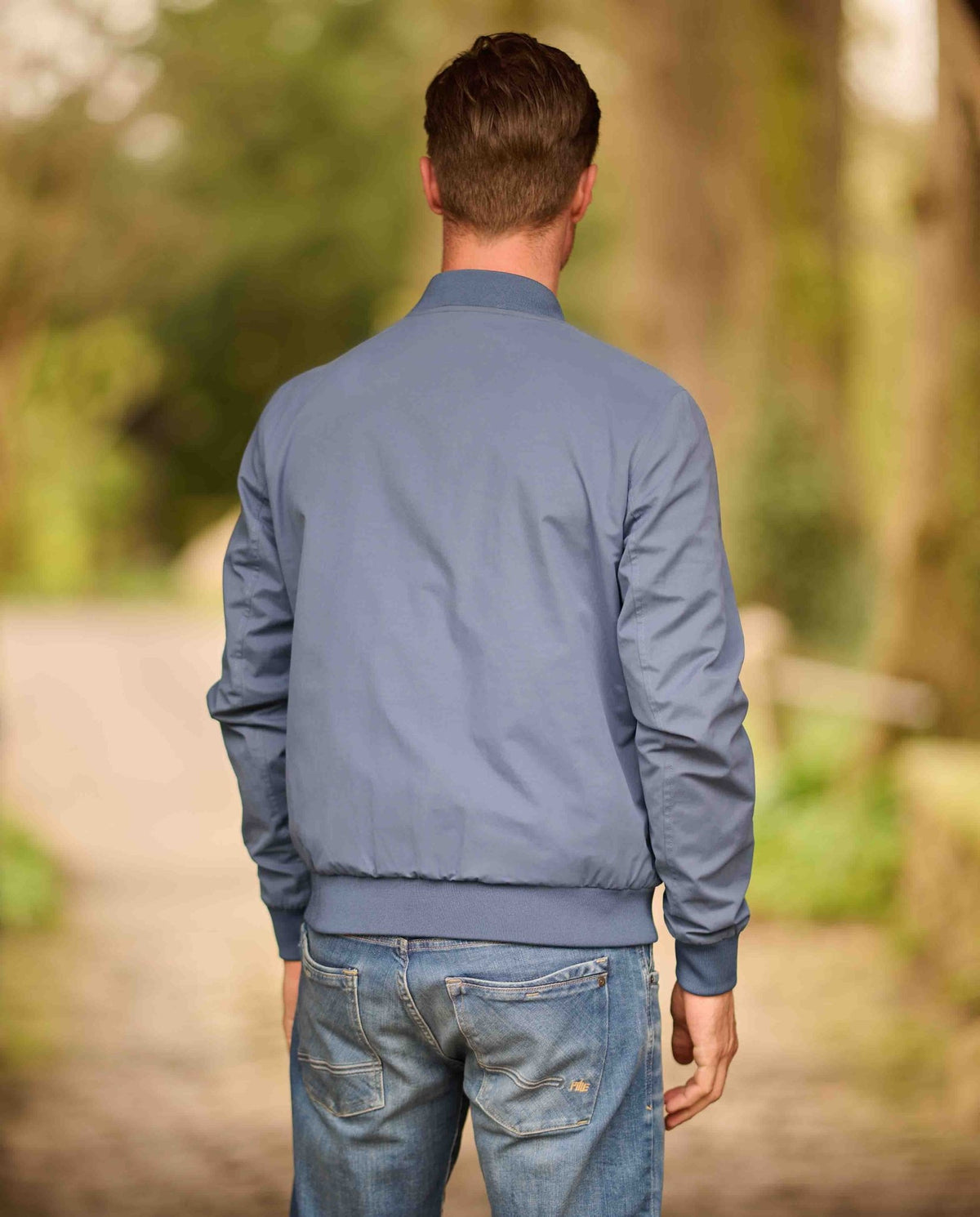 Herenblouson "English Lumber" met fluweelzachte touch in moonlight blue - Wellington of Bilmore