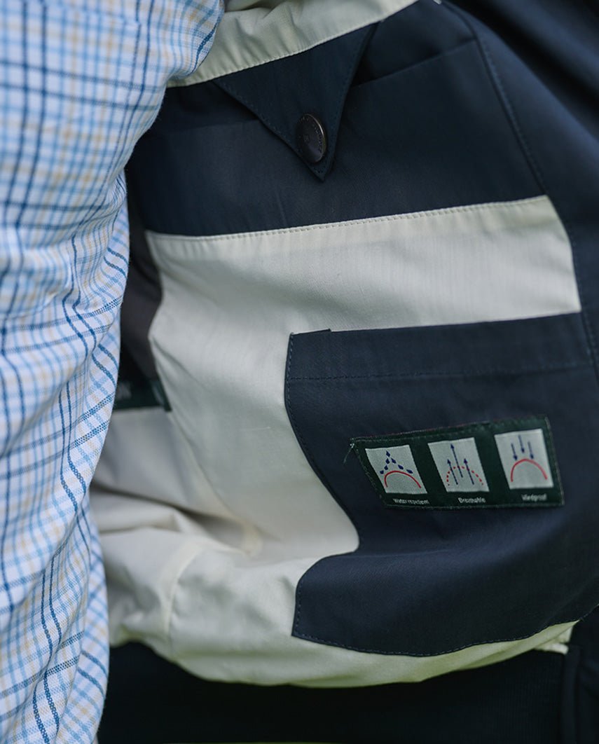 Herenblouson "English Lumber" met fluweelzachte touch in navy - Wellington of Bilmore