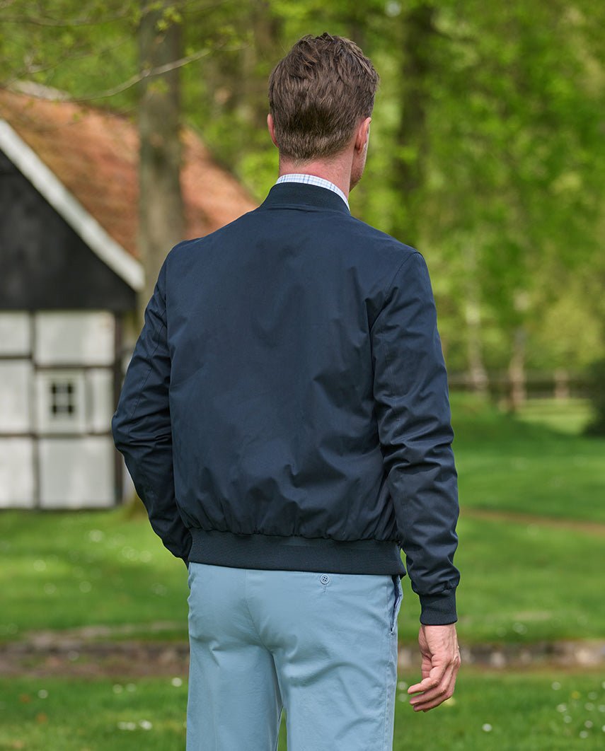 Herenblouson "English Lumber" met fluweelzachte touch in navy - Wellington of Bilmore