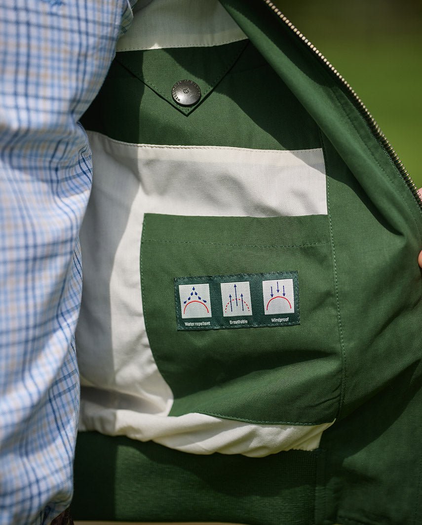 Herenblouson "English Lumber" met fluweelzachte touch in racing green - Wellington of Bilmore