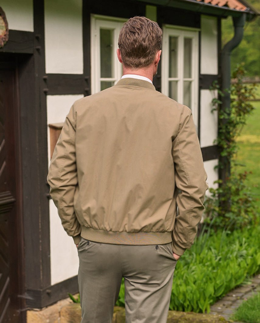 Herenblouson "English Lumber" met fluweelzachte touch in sand - Wellington of Bilmore