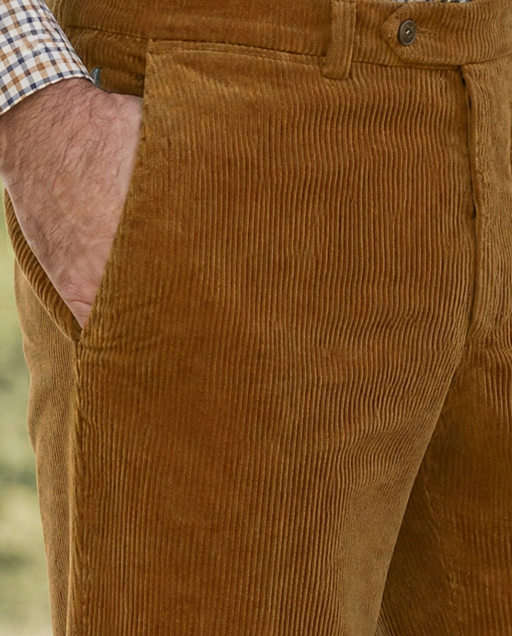 Herren Genua Cordhose ''Mr. Bradley'' in messing - Wellington of Bilmore