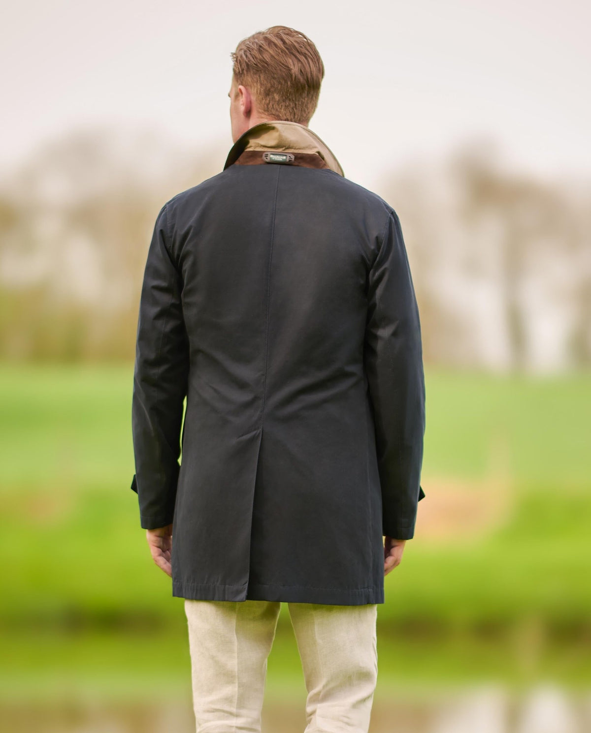 Korte herenjas "Stirling" in navy - Wellington of Bilmore