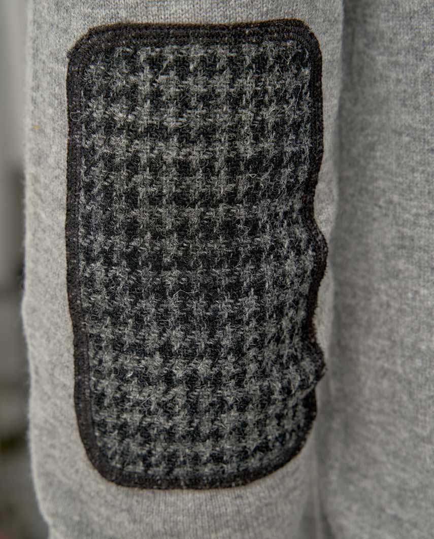 Heren merino vest "The Cardigan" in cloud grey - Wellington of Bilmore