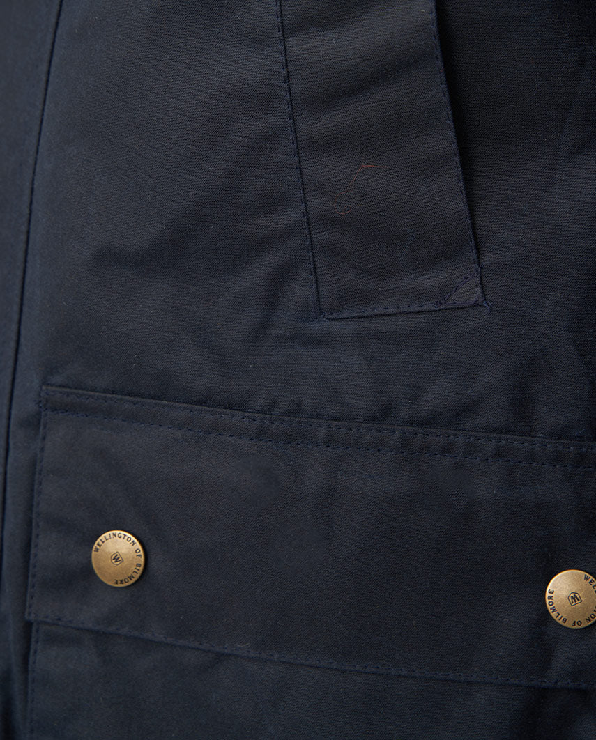 Herren Wachsjacke ''Starberg SO'' in navy - Wellington of Bilmore