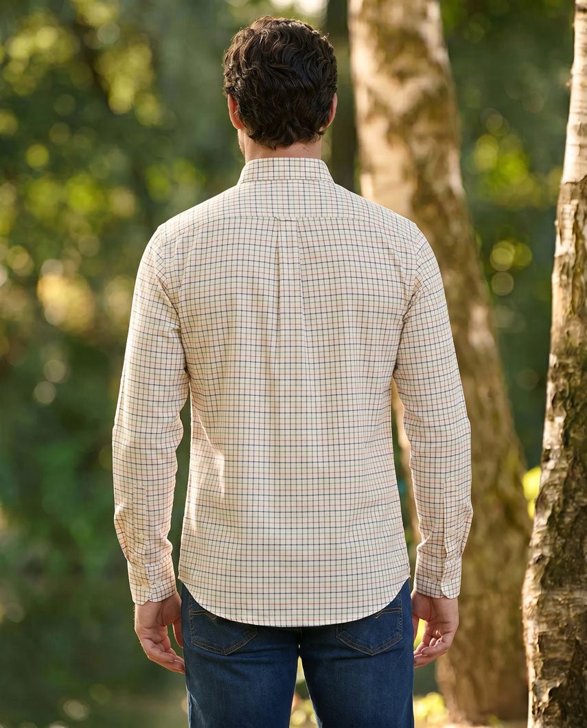 Herenoverhemd "Steward" met button-down kraag – tattersall - Wellington of Bilmore