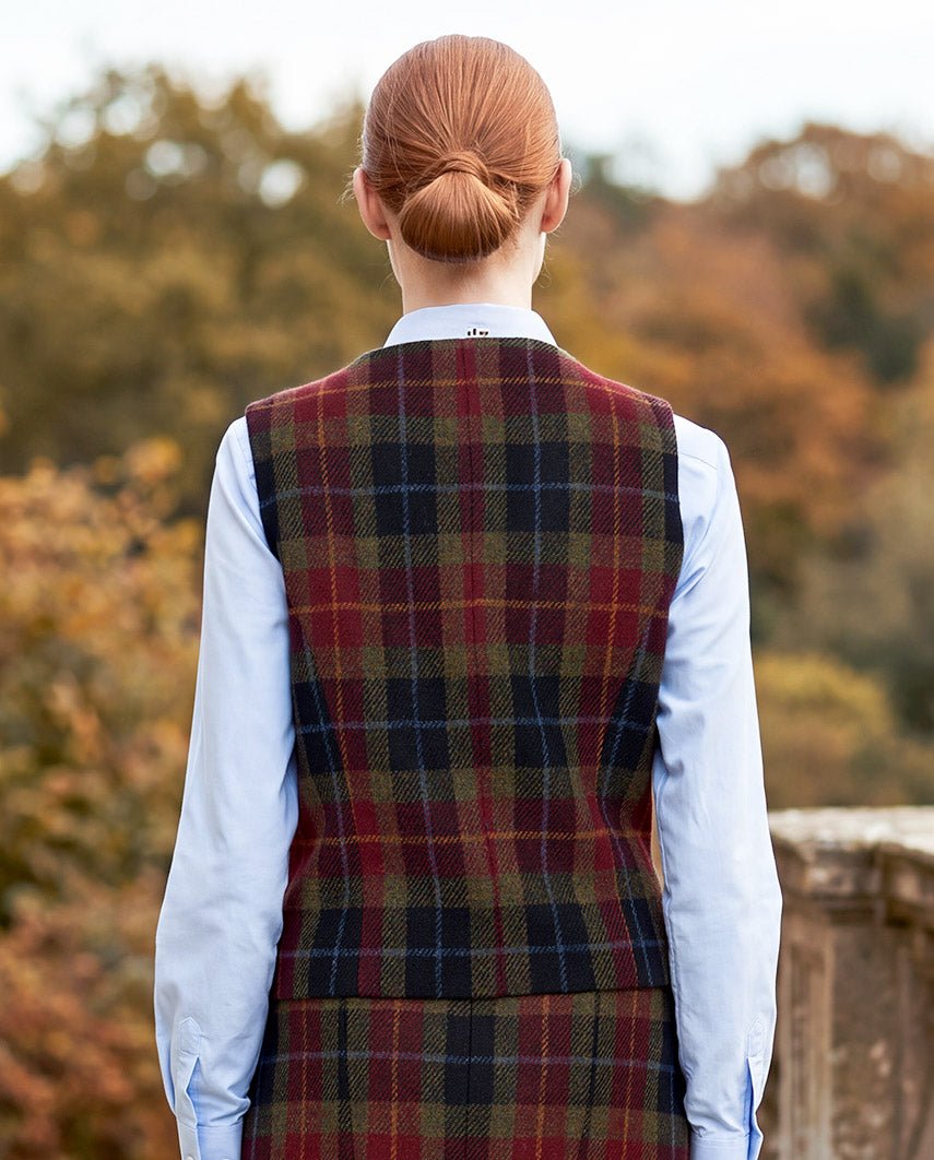 Lea - Harris Tweed Weste in "Check of Island" - Wellington of Bilmore