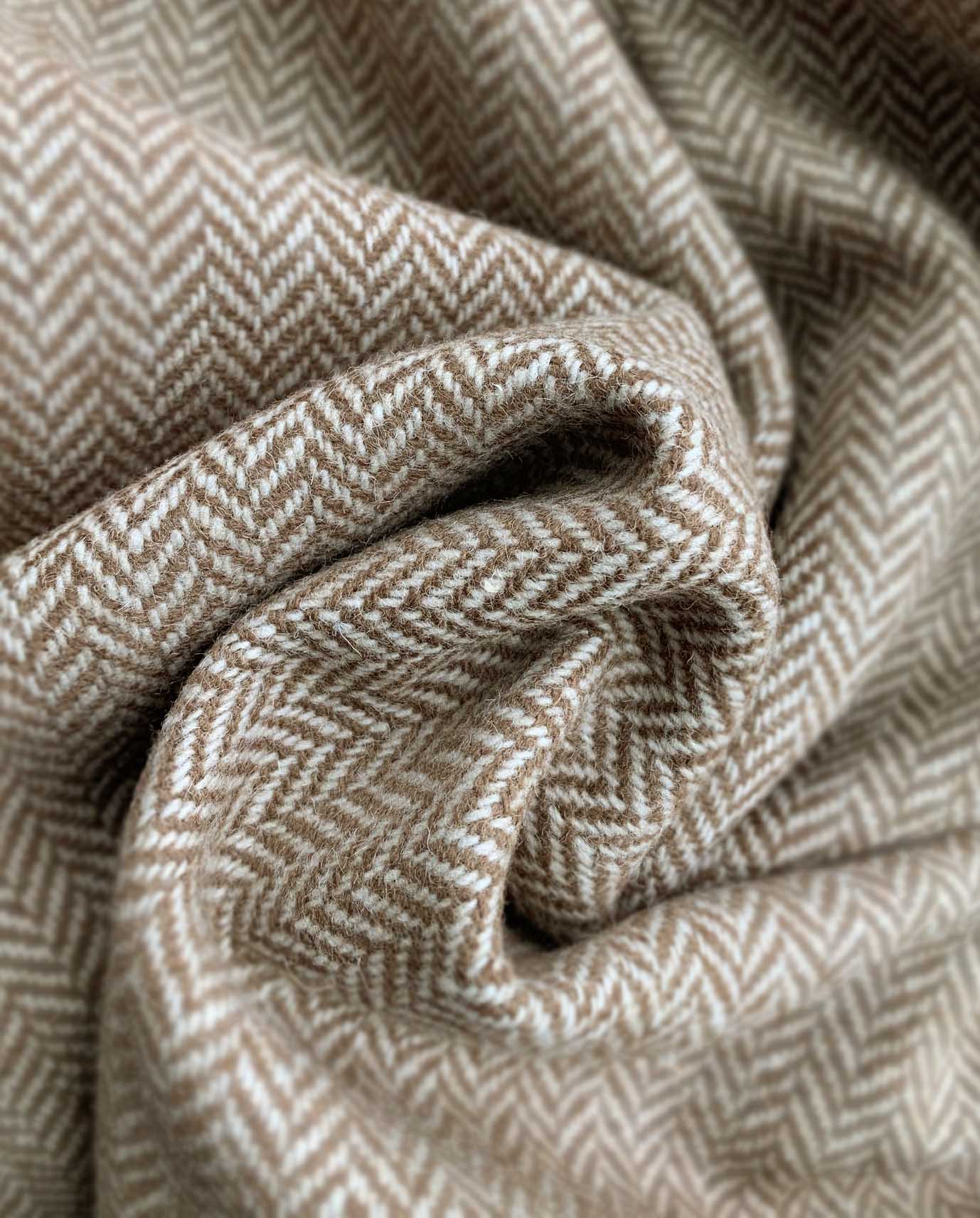 Lumber Herrenblouson – Woll-Kaschmir-Tweed in Hazel Herringbone - Wellington of Bilmore